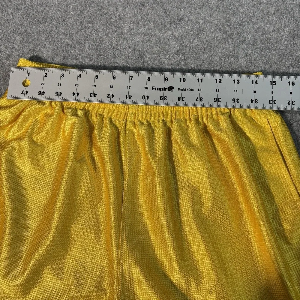 Nike Shorts Men's Large Basketball Yellow‎ Athletic Gym Training Sports Swoosh